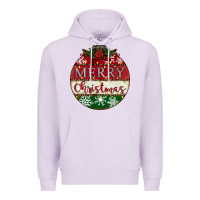 Lilac merry christmas Premium Hoodie - CowhideDigitalArt