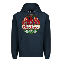 Navy merry christmas Premium Hoodie - CowhideDigitalArt