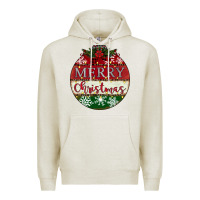 Oatmeal Heather merry christmas Premium Hoodie - CowhideDigitalArt