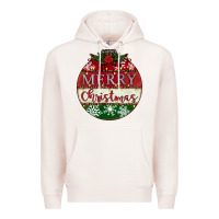 Pale Pink merry christmas Premium Hoodie - CowhideDigitalArt