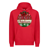 Red merry christmas Premium Hoodie - CowhideDigitalArt