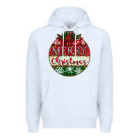 White merry christmas Premium Hoodie - CowhideDigitalArt