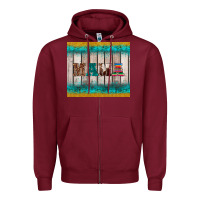 Burgundy western turquoise mama Zipper Hoodie - BarkalooDesign
