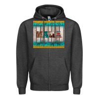 Charcoal Heather western turquoise mama Zipper Hoodie - BarkalooDesign