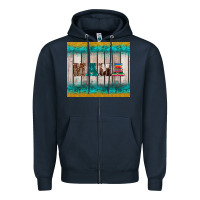 Navy western turquoise mama Zipper Hoodie - BarkalooDesign