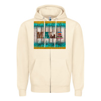 Sandshell western turquoise mama Zipper Hoodie - BarkalooDesign