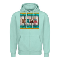 Seafoam western turquoise mama Zipper Hoodie - BarkalooDesign