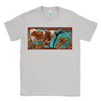 Moon Dust texas longhorn with aztec tiger and  leopard Classic Tee - RanaPortraitStore