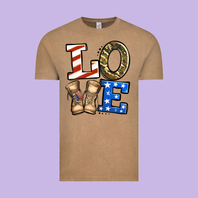 4th Of July Army Love Vintage Tee Designed By Jasminsmagicworld