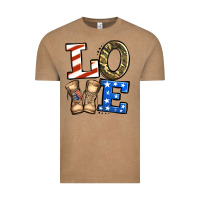Vintage Coffee 4th of July Army Love Vintage Tee - Jasminsmagicworld