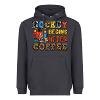 Smoke hockey begins after coffee ado Heavyweight Hoodie - AdoDesignShop