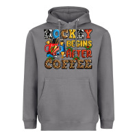 Storm hockey begins after coffee ado Heavyweight Hoodie - AdoDesignShop