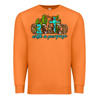 Carrot created with a purpose Premium Sweatshirt - AdoDesignShop