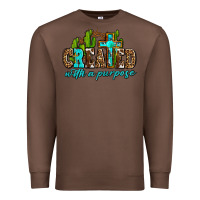 Chestnut created with a purpose Premium Sweatshirt - AdoDesignShop