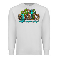 Dove Grey created with a purpose Premium Sweatshirt - AdoDesignShop