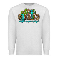 Oatmeal Heather created with a purpose Premium Sweatshirt - AdoDesignShop