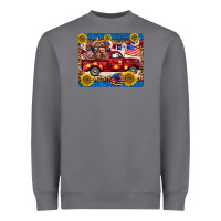 Storm 4th of july truck cow mousepad Heavyweight Sweatshirt - BarkalooDesign