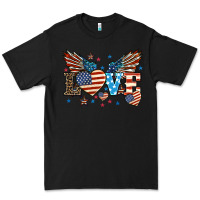Black Love America wings 4th of july Premium Tee - HowdyJamesFarm