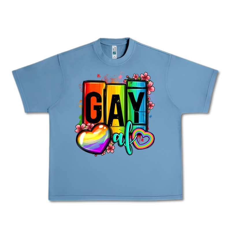 Gay Af Urban Heavy Tee by OliviaCreatesArt | Teevron
