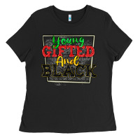 Black young gifted and black Ladies Tee - CowGirlArtShop