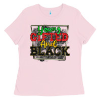 Bubblegum Pink young gifted and black Ladies Tee - CowGirlArtShop