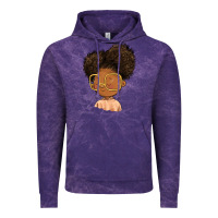 Cloud Purple black girl Vintage Hoodie - FaDigitalArtStudio