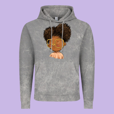 Black Girl Vintage Hoodie Designed By Fadigitalartstudio