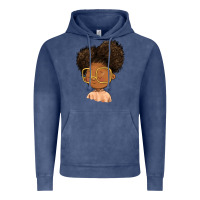 Vintage Denim black girl Vintage Hoodie - FaDigitalArtStudio