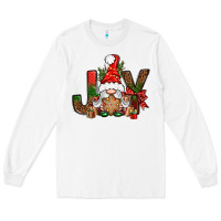 White joy christmas with gnome bbs Long Sleeve Tee - BundleAndBundleShop