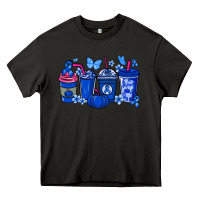 Asphalt Colon Cancer coffee cups blue ribbon Heavy Core Tee - NancyCooperArtShop