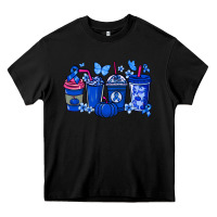 Black Colon Cancer coffee cups blue ribbon Heavy Core Tee - NancyCooperArtShop