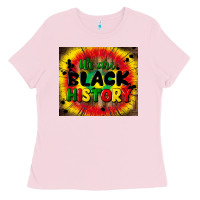 Bubblegum Pink we are black history Ladies Tee - CowGirlArtShop