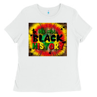 White we are black history Ladies Tee - CowGirlArtShop