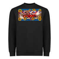 Black 4th of july truck cow license plate Heavyweight Sweatshirt - BarkalooDesign