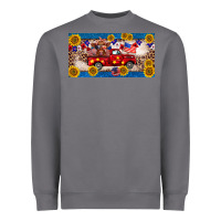 Storm 4th of july truck cow license plate Heavyweight Sweatshirt - BarkalooDesign