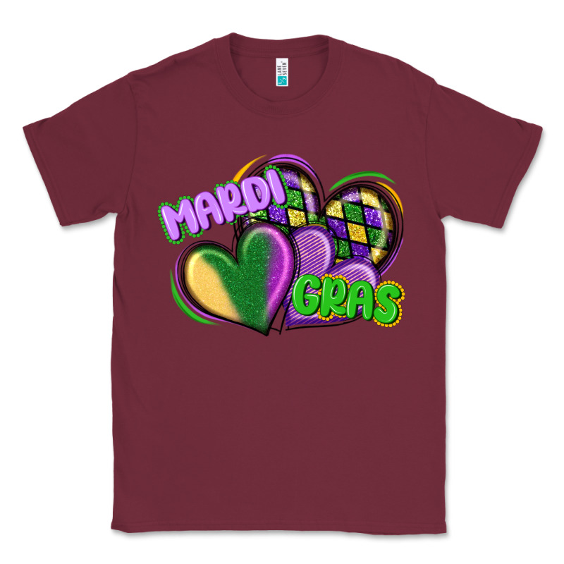 Mardi Gras Heart Classic Tee by CowGirlArtShop | Teevron