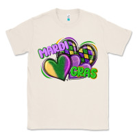 Natural mardi gras heart Classic Tee - CowGirlArtShop