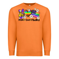 Carrot peace love  equality Premium Sweatshirt - AdoDesignShop