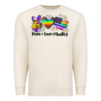 Sandshell peace love  equality Premium Sweatshirt - AdoDesignShop