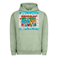 Pigment Oil Green birthday boy to level up Urban Hoodie - JahusDesignShop