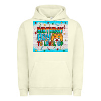 Pigment Pistachio birthday boy to level up Urban Hoodie - JahusDesignShop