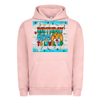 Pigment Salmon birthday boy to level up Urban Hoodie - JahusDesignShop