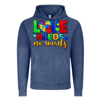 Vintage Denim Love needs no words Vintage Hoodie - FaDigitalArtStudio