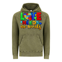 Vintage Olive Love needs no words Vintage Hoodie - FaDigitalArtStudio