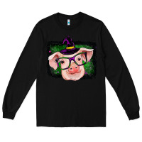 Black pig halloween Long Sleeve Tee - RanaPortraitStore