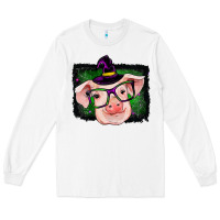 White pig halloween Long Sleeve Tee - RanaPortraitStore