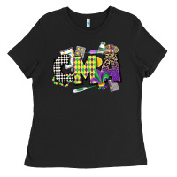 Black cma mardi gras certified medical assistant Ladies Tee - CowGirlArtShop