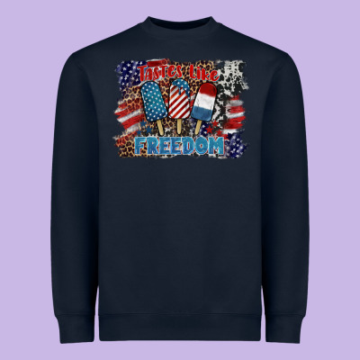 Tastes Like Freedom Heavyweight Sweatshirt Designed By Barkaloodesign