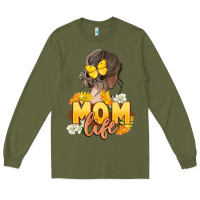 Army Green Mom life Mother's Day Long Sleeve Tee - FaDigitalArtStudio