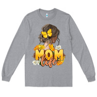 Heather Grey Mom life Mother's Day Long Sleeve Tee - FaDigitalArtStudio